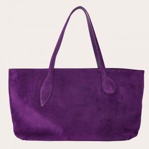 Little Liffner Mega Sprout Suede Tote Dame Lilla | 3862-BUFDH